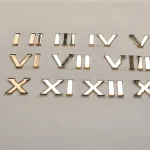 Spiegelglas Ziffern Römisches Zahlensystem