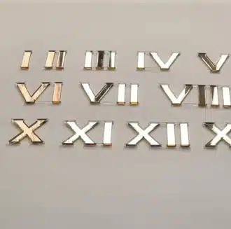 Spiegelglas Ziffern Römisches Zahlensystem